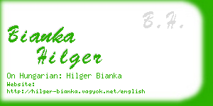 bianka hilger business card